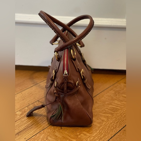 Dooney & Burke Florentine Domed Buckle Satchel - Picture 4 of 9